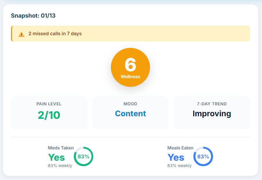 Daily Snapshot Metrics